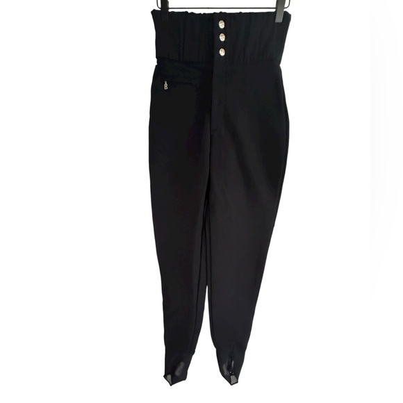 Bogner Women's Ski Pants Stirrup High Rise Black- Size 10 - Picture 1 of 12